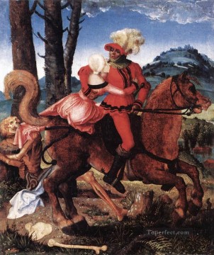 ハンス・バルドゥン Painting - 騎士 少女と死 ルネッサンスの画家 ハンス・バルドゥン
